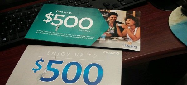 Chase $500 bank sign-up bonus 